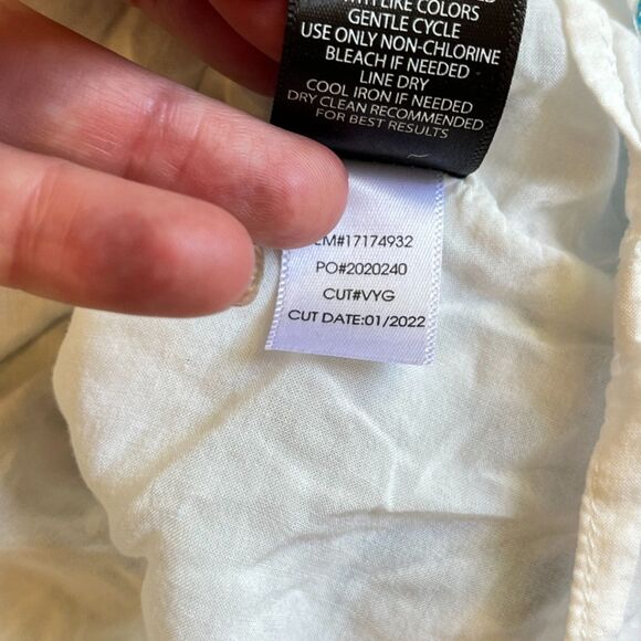 Torrid Babydoll Tiered Floral Eyelet Top White Blue Size 1X Halter Plus Size - Picture 6 of 10